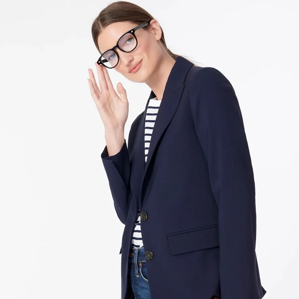 NWT J. Crew blue-light glasses w/case